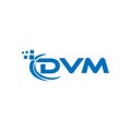 DVM letter logo design on white background. DVM creative initials letter logo concept. DVM letter design Royalty Free Stock Photo