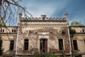 Dvorac Lazarevic castle in the afternoon. Also called dva dvorca porodice lazarevic