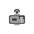 DVR camera display vector icon