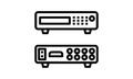 DVR for video surveillance systems vector icon
