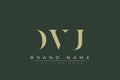 DVU abstract letter logo design Royalty Free Stock Photo