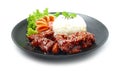 Dwaegangjeong Fried Pork with Spicy and Sweet Sauce Royalty Free Stock Photo