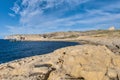 Dwajra Bay in Gozo Island, Malta Royalty Free Stock Photo