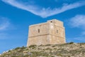 Dwajra Tower located in Gozo Island, Malta. Royalty Free Stock Photo