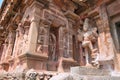 Dwarapala and deities in niches, southern entrance, Brihadisvara Temple, Tanjore, Tamil Nadu