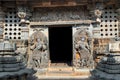 Dwaraplas at the Shantaleswara shrine, Hoysaleshvara Temple, Halebid, Karnataka, India