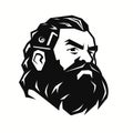 Dwarf 2d Flat Logo Icon Vector