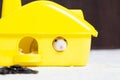 Dwarf hamster in a plastic house Royalty Free Stock Photo