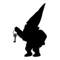 Dwarf silhouette tale small gnome