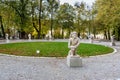 Dwarf statues in Dwarf Garden. Mirabellgarten or Mirabell garden is garden of Mirabell Palace in Salzburg. Austria