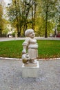 Dwarf statues in Dwarf Garden. Mirabellgarten or Mirabell garden is garden of Mirabell Palace in Salzburg. Austria Royalty Free Stock Photo