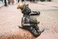 The Dwarfs of Wroclaw, Poland. Dwarfs sculptures lurking and hiding around every corner of the city