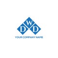 DWD letter logo design on white background.  DWD creative initials letter logo concept.  DWD letter design Royalty Free Stock Photo