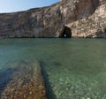 Dwejra Inland Sea on the island of Gozo Royalty Free Stock Photo