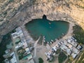 Dwejra, a lagoon of seawater on the island of Gozo