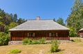 Dwelling house circa 1862 in Ethnographic Open-Air Museum of L Royalty Free Stock Photo