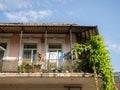 Dwellings in the south. The apartment is on the second floor. Self-contained dwelling. Roof life. Last floor Royalty Free Stock Photo