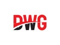 DWG Letter Initial Logo Design Vector Illustration Royalty Free Stock Photo