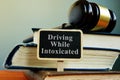 DWI driving while intoxicated law and book