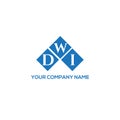 DWI letter logo design on white background. DWI creative initials letter logo concept. DWI letter design. DWI letter logo