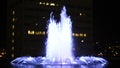 DWP Fountain at Night in Downtown Los Angeles