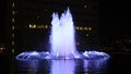 DWP Fountain at Night in Downtown Los Angeles