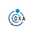 DXA letter logo design on white background. DXA creative initials letter logo concept. DXA letter design.DXA letter logo design Royalty Free Stock Photo