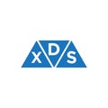 DXS triangle shape logo design on white background. DXS creative initials letter logo concept Royalty Free Stock Photo