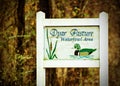 Dyar Pasture Waterfowl Refuge Sign Royalty Free Stock Photo