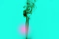 Dye colorful incense smoke Royalty Free Stock Photo