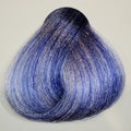 Sample dyed hair. Blue hair