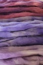 Dyed sheep wool roving Royalty Free Stock Photo