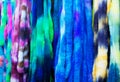 Hand Dyed wool Combed Top Royalty Free Stock Photo