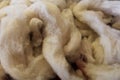 Dyeing sheep wool Royalty Free Stock Photo
