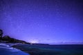 Dyers Bay, Bruce Peninsula at night time with milky way and star