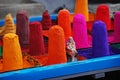 Dyes in the Eastern market. India Royalty Free Stock Photo