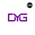 DYG Logo Letter Monogram Design Royalty Free Stock Photo