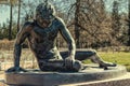 The Dying Gaul statue in the Catherine Park in Tsarskoye Selo.