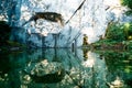 dying lion monument, landmark in Lucerne Switzerland Royalty Free Stock Photo