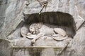 Dying lion monument in Lucerne