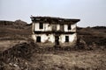 Dying mountain villages in winter Royalty Free Stock Photo