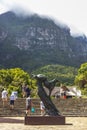 Dylan Lewis sculpture puma in the beautiful Kirstenbosch, Cape Town