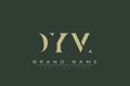 DYM abstract letter logo design Royalty Free Stock Photo