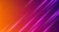 Vibrant Neon Lines on Gradient Background: Abstract Digital Art Royalty Free Stock Photo