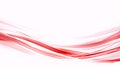 Abstract Red Waves on White Background Royalty Free Stock Photo