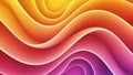 Vibrant Abstract Wavy Background Orange Pink. Royalty Free Stock Photo