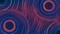 Dynamic Abstract Background Glowing Neon Lines Vibrant Circular Patterns Digital Energy Flow Royalty Free Stock Photo