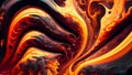 dynamic abstract background resembling swirling ribbons of molten lava with a mix of fiery hues Royalty Free Stock Photo