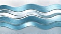 Dynamic Abstract Blue Silver Metallic Wave Good Resolution Stock Photo Royalty Free Stock Photo