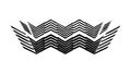 Dynamic Abstract Chevron Pattern, Modern Graphic Texture Vector, vector design Generative AI Royalty Free Stock Photo